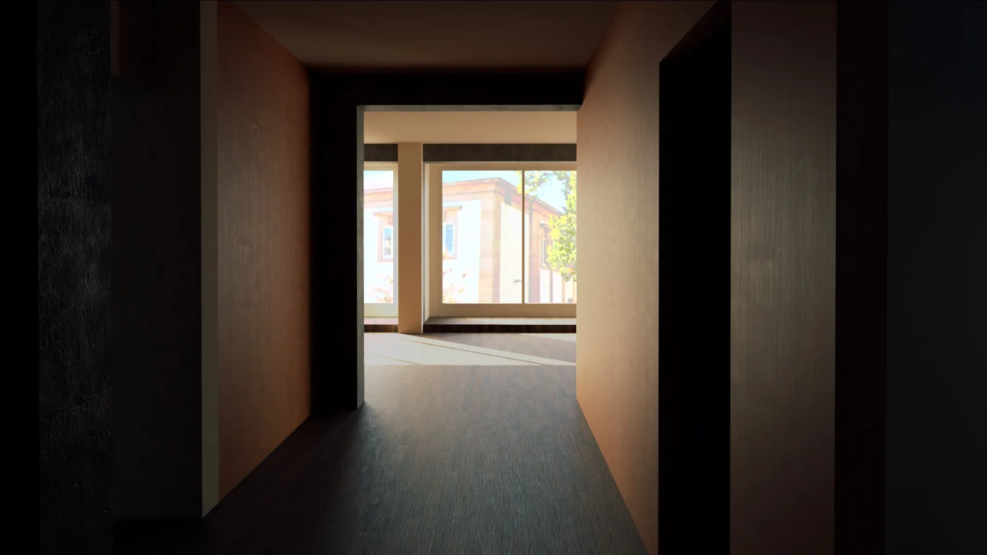 A render of the dining area